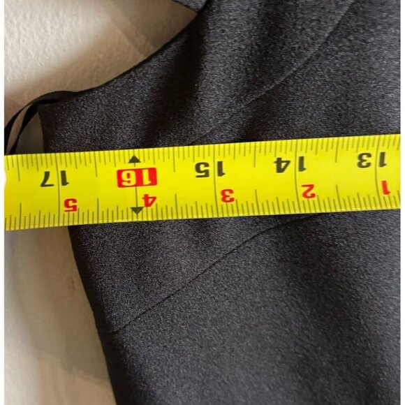 Tahari Women Off Shoulder Strap Back Zip Wide Leg Jump Suit Black Size 8 - Picture 2 of 16